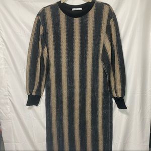 Zara basics sweater dress multicolor size M